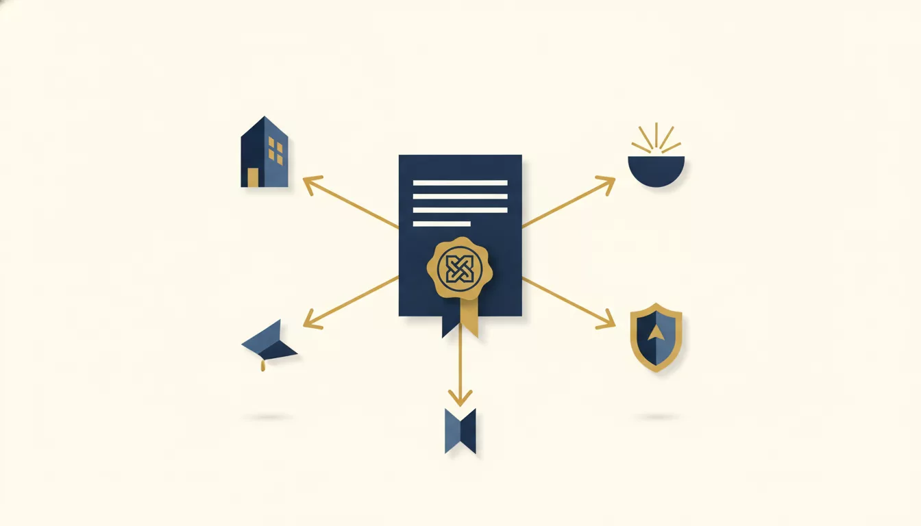 Illustration d'un document contractuel désignant plusieurs destinataires